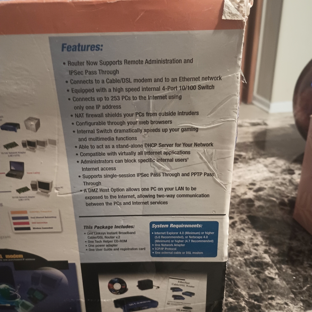 Linksys Blue Instant Broadband Router - Picture 3 of 3
